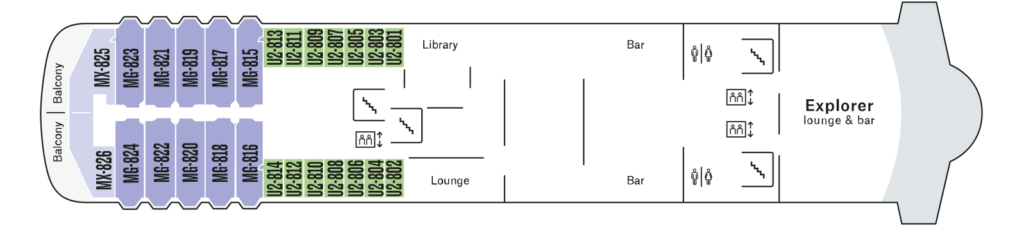 MS Maud Deckplan Deck 8