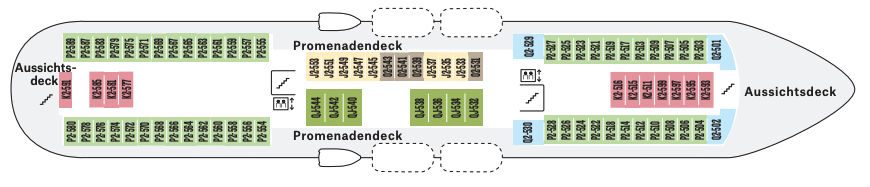 Deckplan MS Finnmarken Deck 5