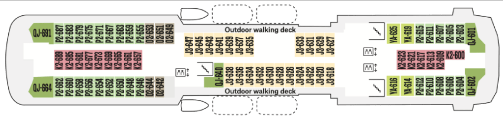 Deckplan Deck 5 MS Midnatsol