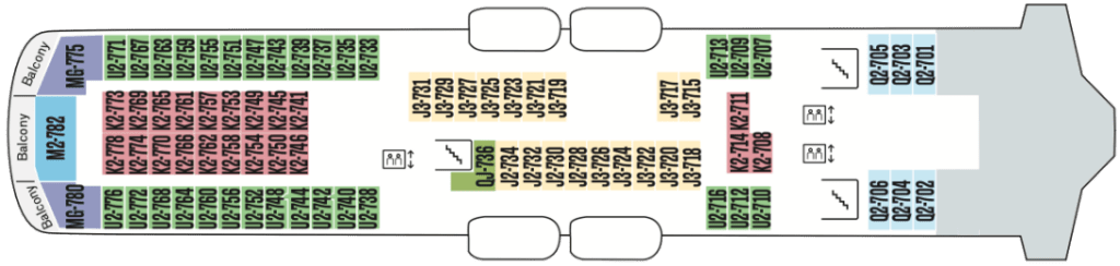 Deckplan Deck 6 MS Midnatsol