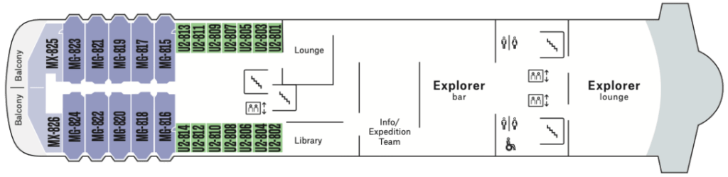 Deckplan Deck 7 MS Midnatsol